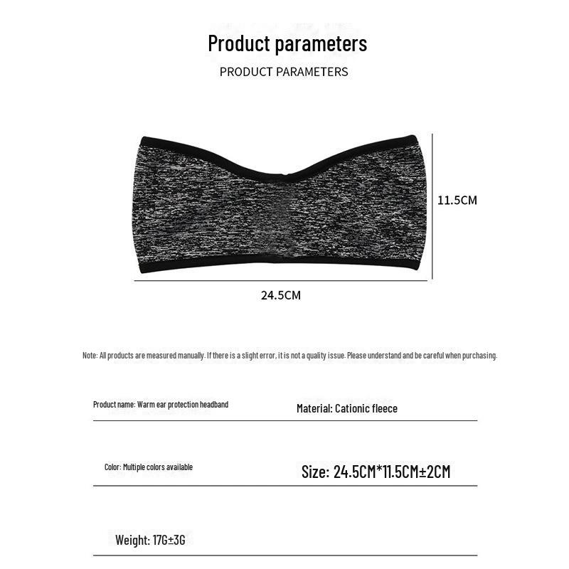 Утолщенная флисовая повязка на голову: Зимние спортивные наушники для катания на лыжах, езды на велосипеде и бега