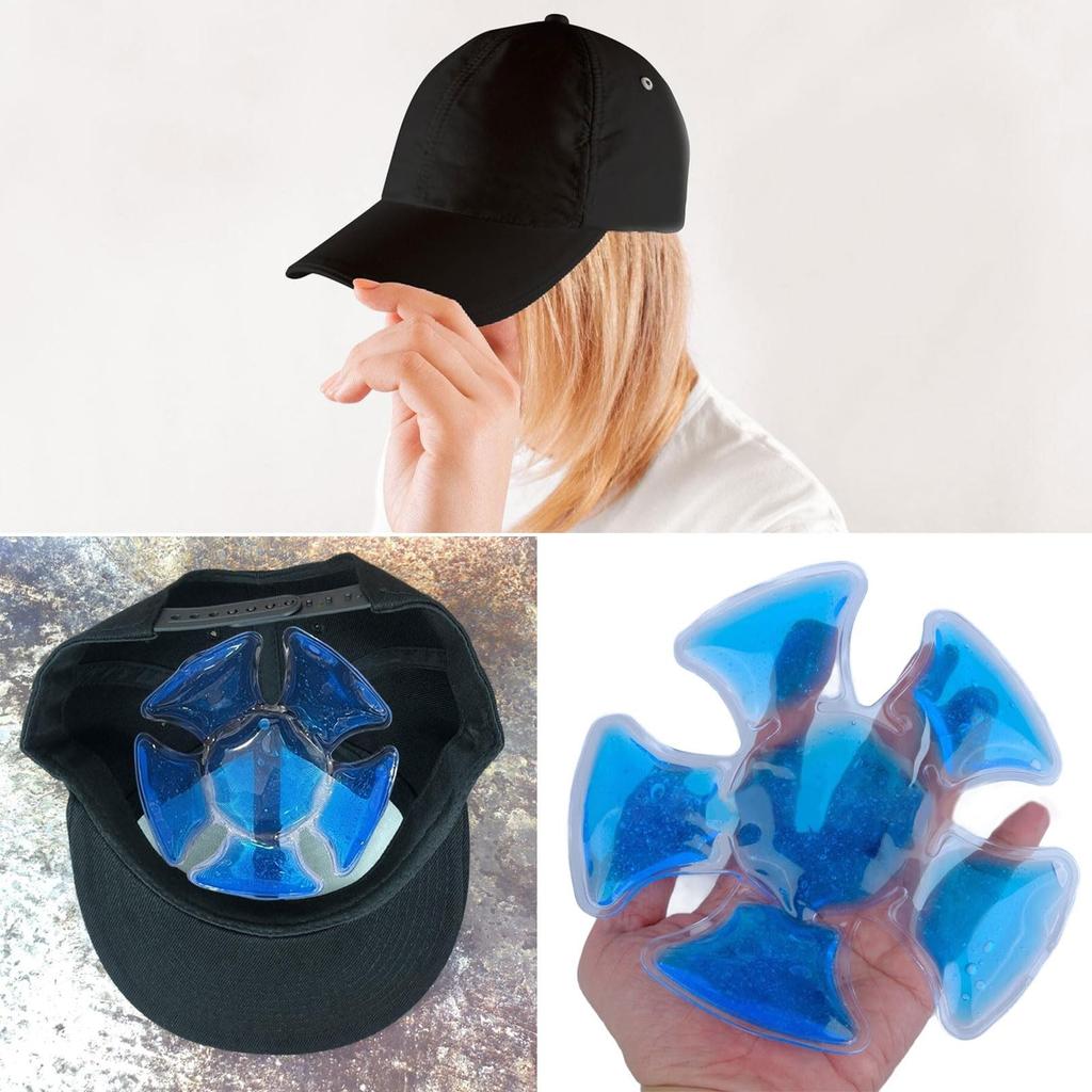 Head Gel Ice Pack Cool Hat Liner Adjustable Cool Pad Lightweight Outdoor Accessory Suitable For Helmets And Hats To Keep Cool
