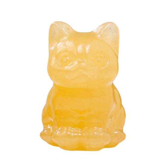 Гладкая фигура без заусенцев, китайская сидячая поза, статуя счастливого кота, статуя счастливого кота, орнамент из искусственного хрусталя, домашний декор