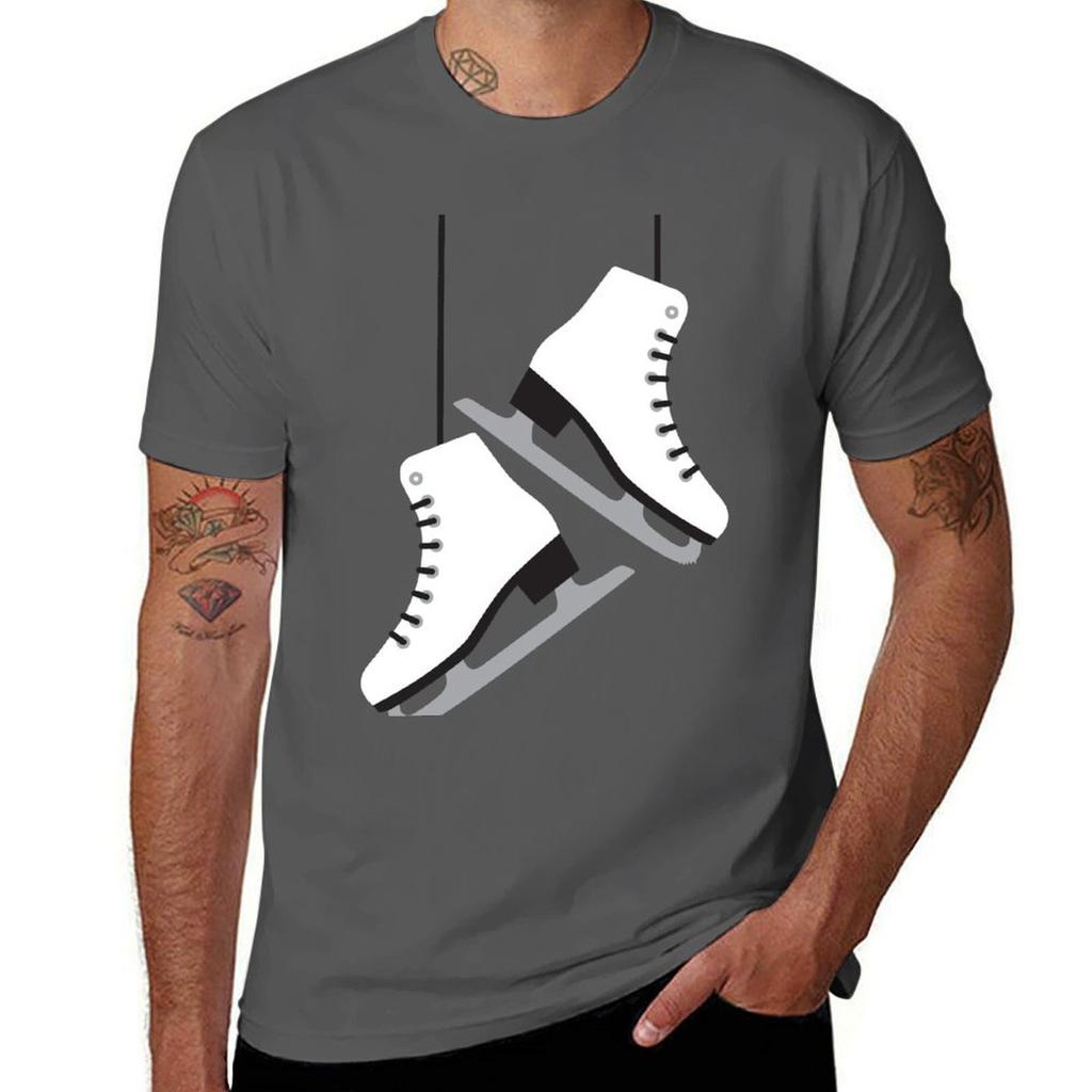 White female Skates TShirt Casual Daily Wear Short Sleeve Top