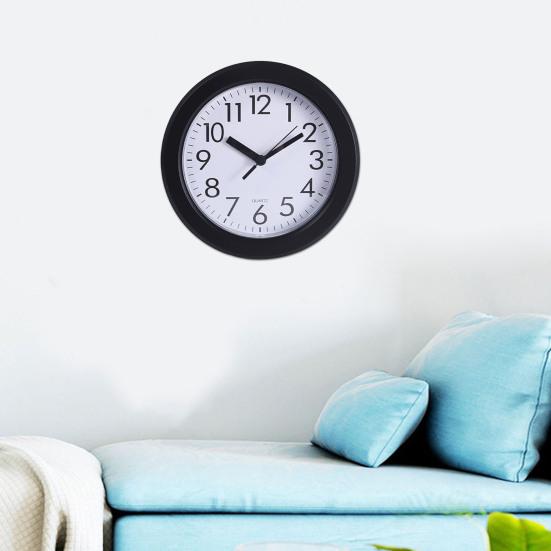 Современные настенные часы, дизайн с большими цифрами, легко читаемые, на батарейках, бесшумные, не тикающие, декоративные подвесные часы