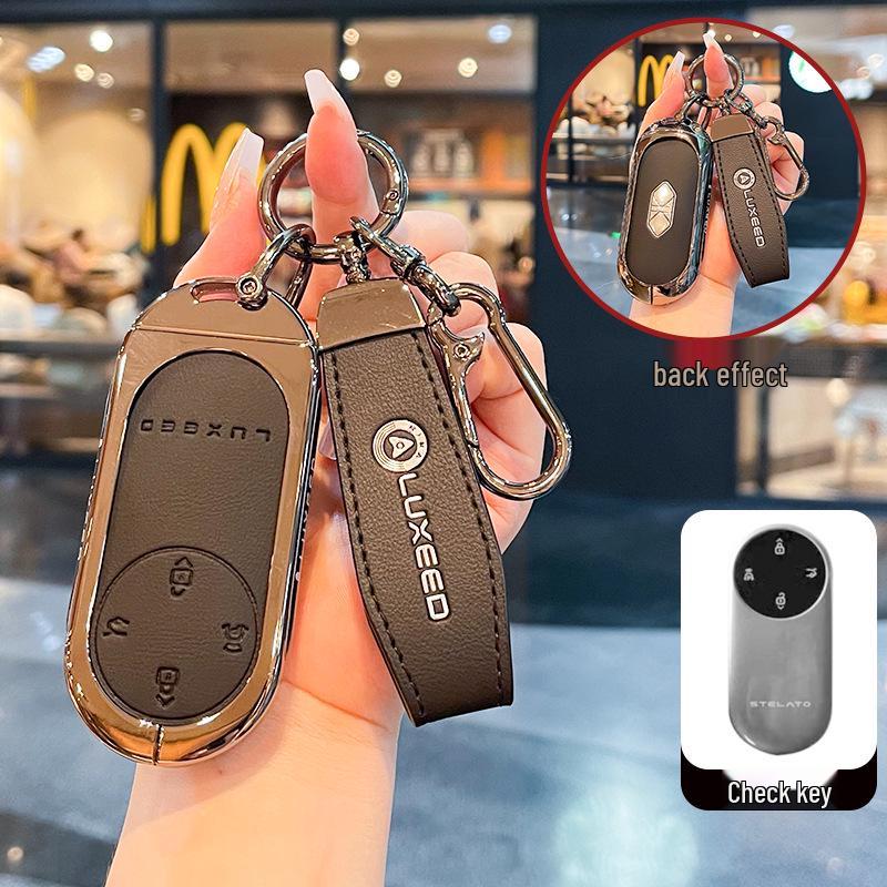 Совместимо с ключом 2026 LUXEED R7: Новая Bluetooth-смарт-защитная сумка-чехол LUXEED S7 с пряжкой.