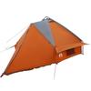 Teepee Tent for 6 Persons Gray and Orange 431 x 366 x 185 cm