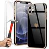 Protective Case - PROSHOP - for iPhone 12 - Flexible - Anti-Scratch - Shockproof - 2 Tempered Glass