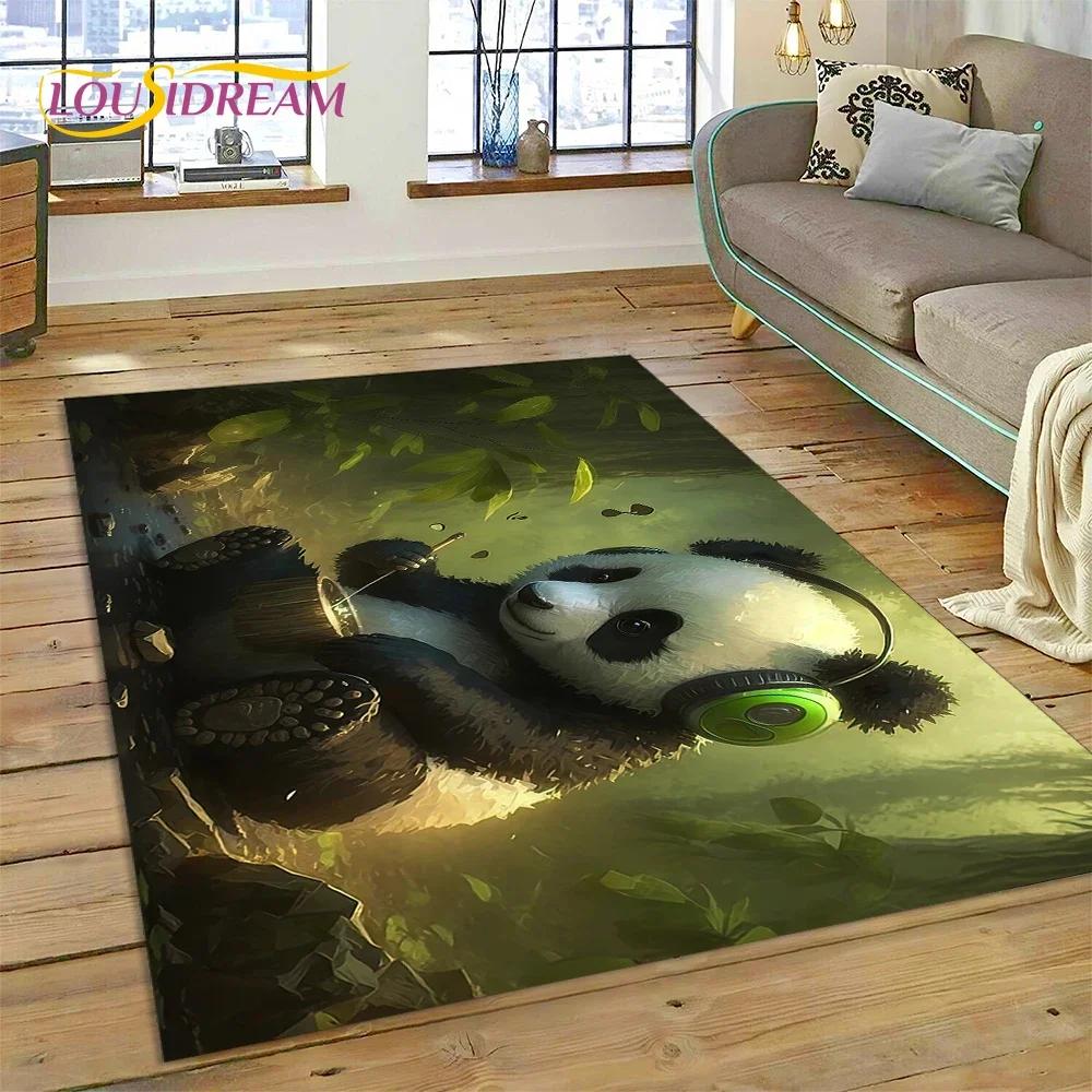 Мультфильм милый панда мечта животное 3D ковер ковер для спальни гостиная домашний диван украшение,детская игра большой декор напольный коврик