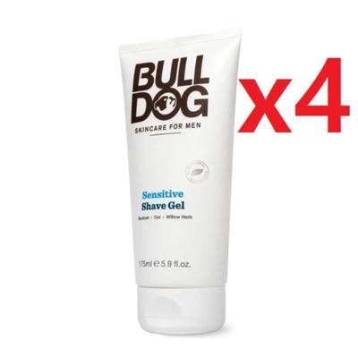 4 шт. в упаковке гель для бритья Bulldog Skin Care Sensitive Shave Gel 175 мл гель для бритья Bulldog Sensitive Shave Gel 175 мл, 4 шт.