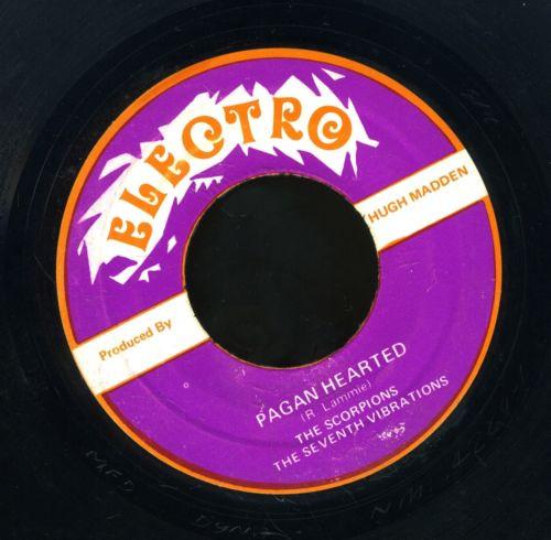 7inch Record SCORPIONS 7TH VIBRATIONS Pagan Hearted NONE Electro 1971 Jamaica Reggae Ska Dub Used