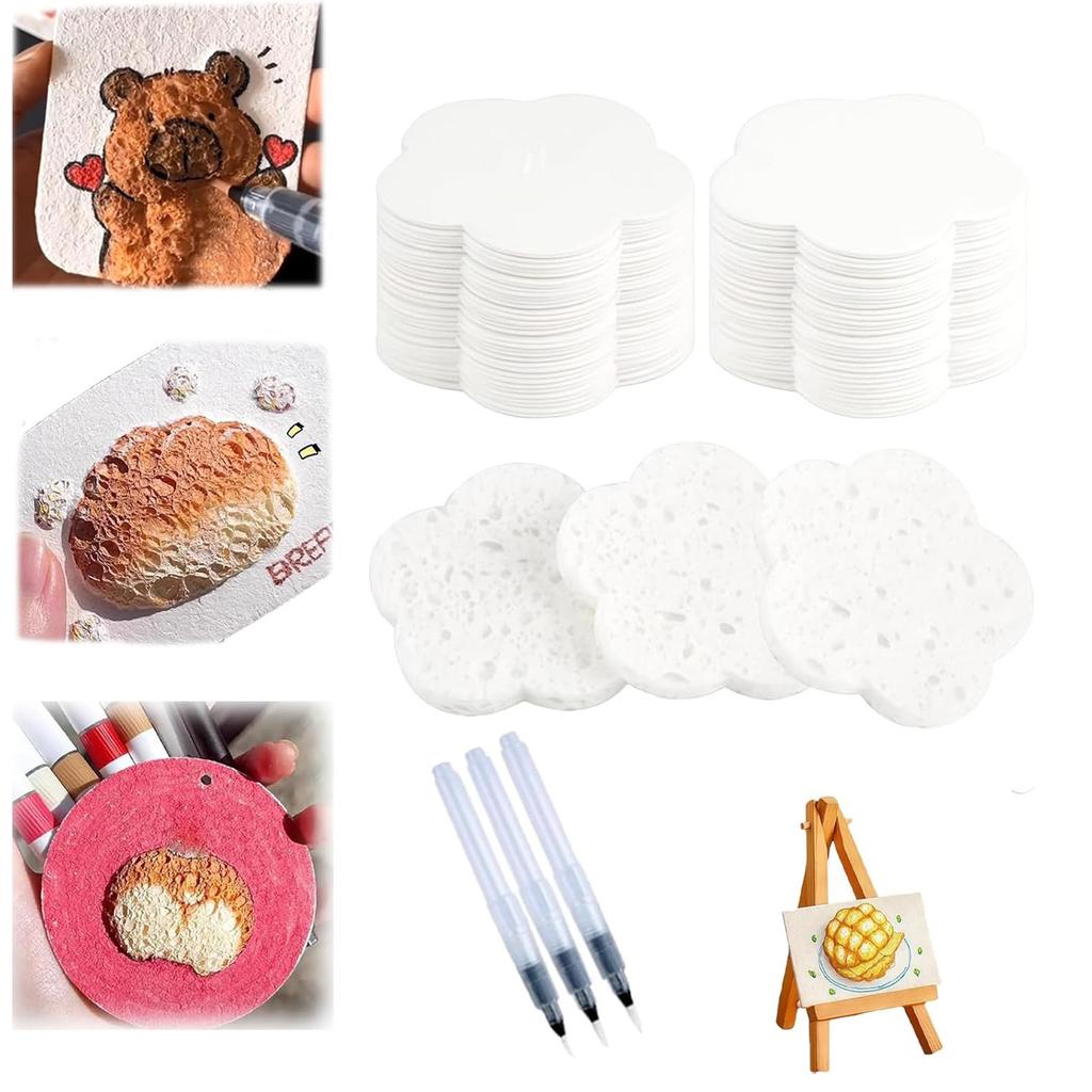 Краска, Губка для 3D-рисования на холсте, Набор для рисования текстур с рисунком попкорна, Кисть для рисования пузырьками своими руками, Художественные принадлежности 5 мл