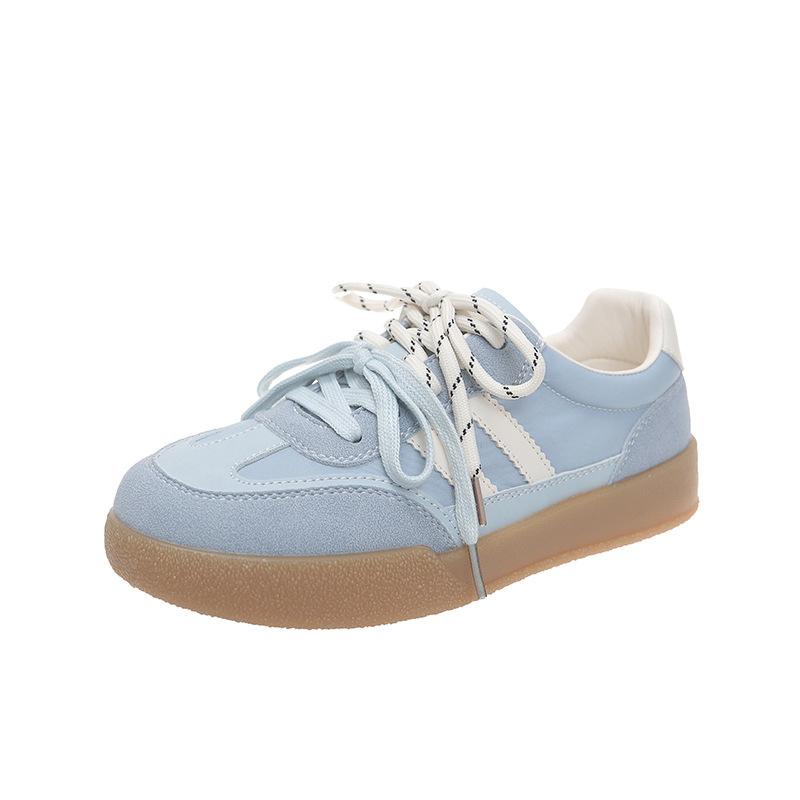 American Retro Color Matching German Training Shoes Women's 2025 New Small Height Increase Comfortable Lightweight Sports and Leisure Board Shoes