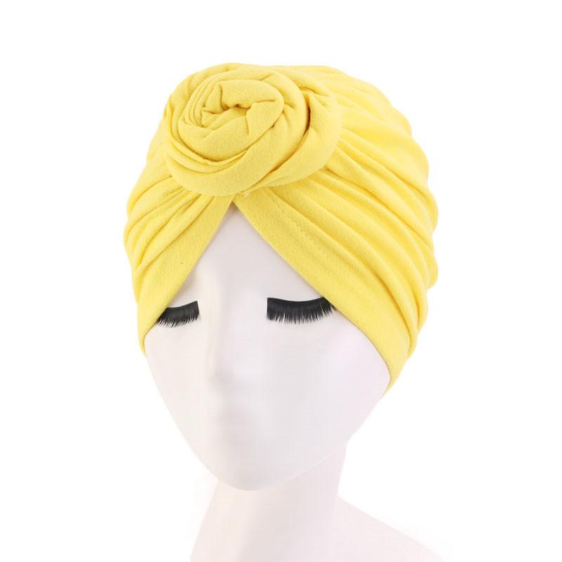 New Donut Turban Caps For Women Stretch Hijab Cap Muslim Soft Cotton Headscarf Bonnet Hat Ladies Headband Turbans Headwrap