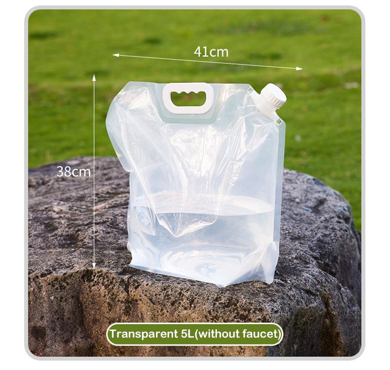 5/10L Foldable Camping Storage Water Bottle Collapsible Bag Carrier Container