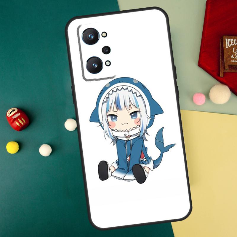 Anime Hololive Gawr Gura For Realme 10 11 12 13 14 Pro Plus C67 C65 C63 C61 C55 C53 C51 C35 C71 C75 GT7 15 Pro Case