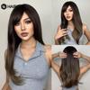 HAIRCUBE винно-красные длинные прямые синтетические парики с челкой для чернокожих женщин, рождественские парики для косплея, термостойкие натуральные волосы