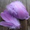 50Pcs Color Full Soft Big Floating Feather Goose Feather Diy Color Feather Headdress Craft Decorative Material