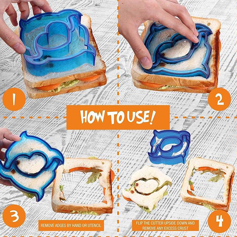 Vogue тиснение резаки многофункциональный дом гостиная кухня инструмент для выпечки сэндвич форма дети дети DIY печенье дети завтрак бенто форма полезная