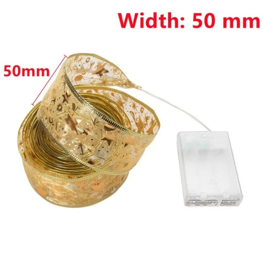 Aswesaw Рождественская елка Украшение 10 м светодиодная лента Гирлянды Рождественская лента со светодиодами Navidad Новый год 2024 Домашний декор