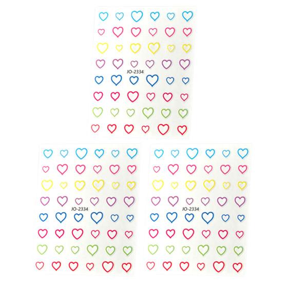 3 шт. маникюрные наклейки не выцветающие декоративные ПВХ изысканные красочные пятиконечные звезды дизайн ногтей накладки для девочек