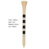 100Pcs Golf Tees Sturdy Unbreakable Wood Professional Golf Ball Stand Training Aid Tool