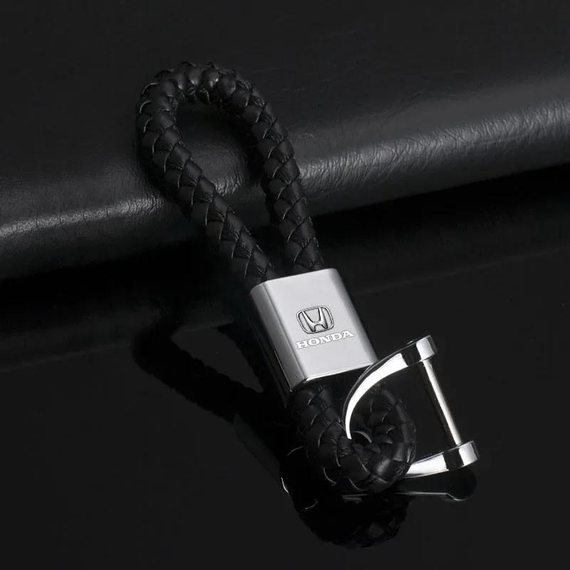 Car Hot 2025 Metal Car Key Chain Key Ring Key Lanyard Car Emblem Styling For Honda Fit Mugen Insight Type S R VTEC DOHC Vezel Le