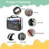 New Large-capacity Mesh Bag with Handle Travel Makeup Bag Zipper Bag Portable Portable Bag Casual Portable Toy Packaging Bag
