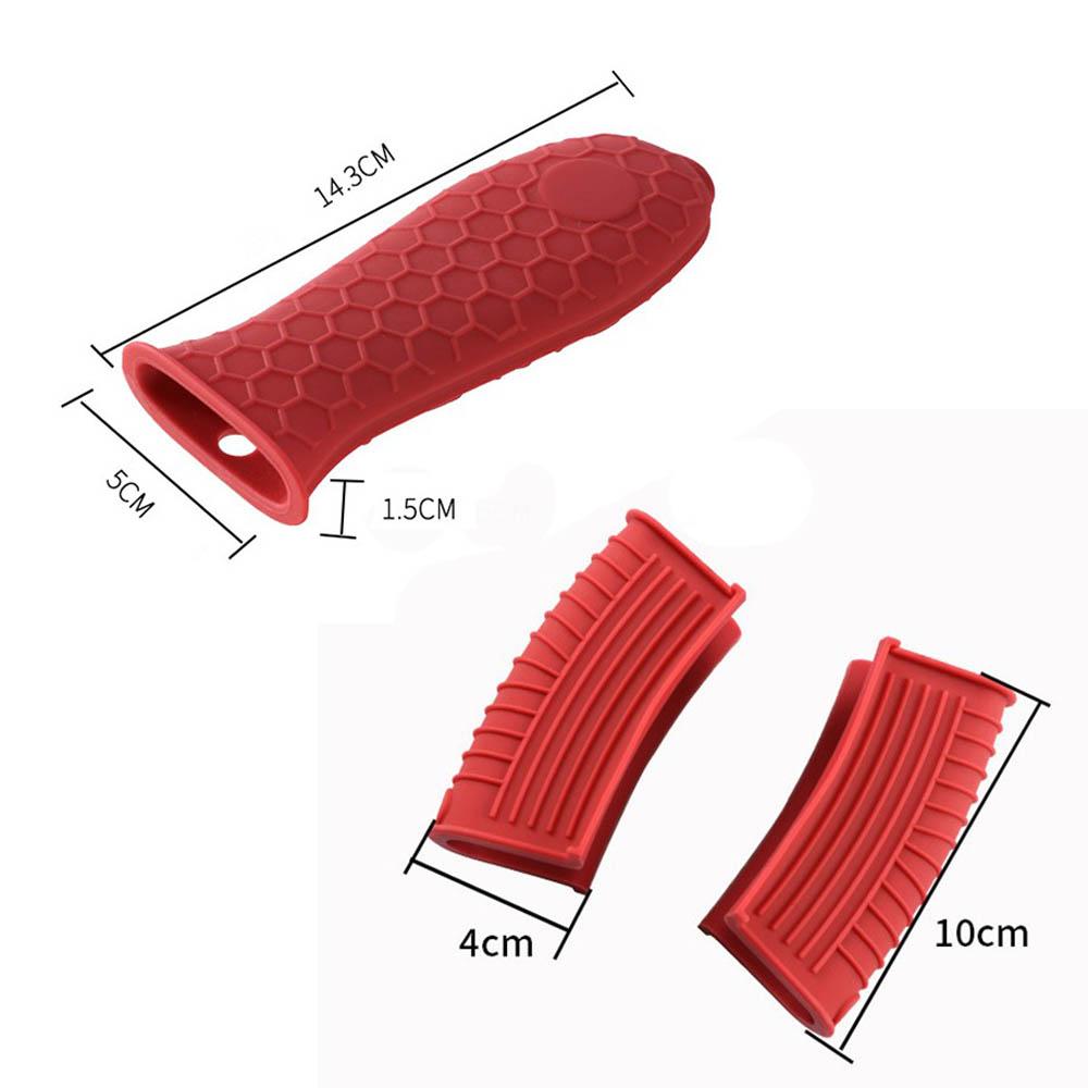 Противоскользящий Неприлипающий Держатель для Посуды Зажимы для Кастрюль Крышка для Ручки Сковороды Держатель для Ручки Кастрюли Защитная Крышка Кухонные Аксессуары