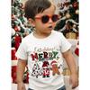 New Boys' T-shirts, Spring and Autumn Children's Colorful Christmas Printed Tops, Baby Base Shirts, Short-sleeved T-shirts