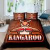 Комплект пододеяльника Кенгуру размера кинг для мальчиков и девочек, Комплект постельного белья Кенгуру, Чехол для одеяла с ветками деревьев, Покрывало с дикими животными