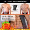 Men's Neoprene Sauna Zipper Waist Trainer Vest and Body Shaper Trimmer