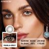 FUNSACHY 1 пара мягких линз Comfort Health Blue Contacts Yearly Fashion Beauty Eye Color Eye Makeup Pupils High Quality Contacts