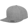 Casquette Snapback - Flexfit - Classic 6-Panel - Gris - 80% Acrylique - Taille Unique