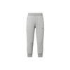 Side Stripe Drawstring Slim Fit Seven-Point Sports Pants Women Pants Medium-Grey DT2514