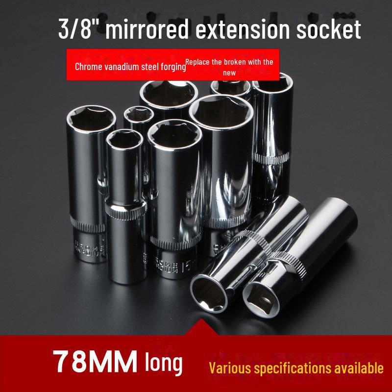 3/8 Inch 10mm Extended Hexagon Socket Ratchet Wrench Set