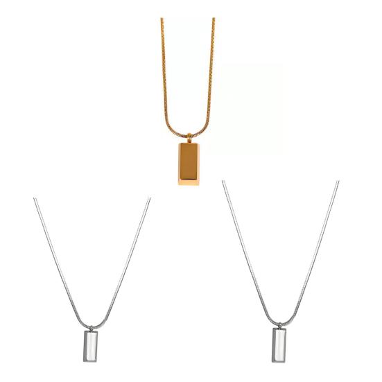 Ожерелье с подвеской в виде бара для мужчин, геометрическая палочка, ожерелье с подвеской в виде бара, простое ювелирное украшение в подарок для парня или мужа