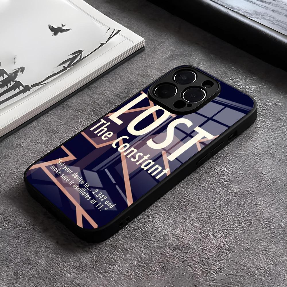 New Lost Tv Dharma Initiative Phone Case For IPhone 15 Pro Max 12 16 14 Plus 11 13 Pro X XR XS 7 8 Plus SE Glass Design Cover