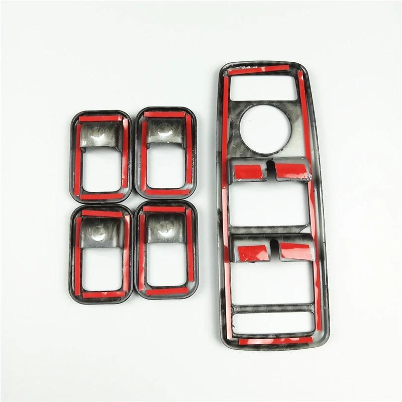 Рамка кнопки подъема окна автомобиля из красного углеродного волокна для Mercedes Benz ABCE GLE GLA CLA GLK Class W176 W204 W212 W166