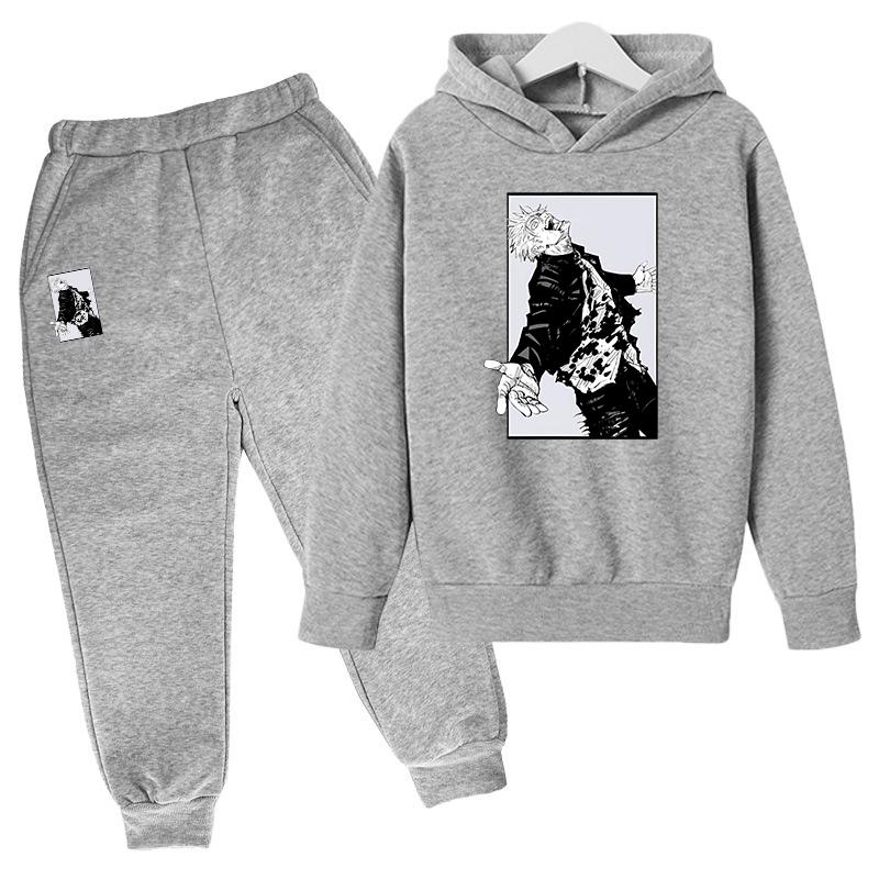 Японская аниме-печать 2024 Детская одежда Мальчики Детские комплекты для младенцев Одежда для девочек от 9 до 12 лет Домашняя одежда