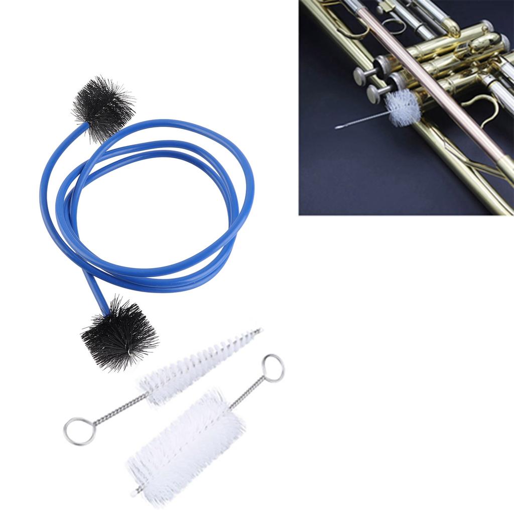 Trumpet Cleaning Brushes Set Kit Musical Instrument Maintenance Care Accessory