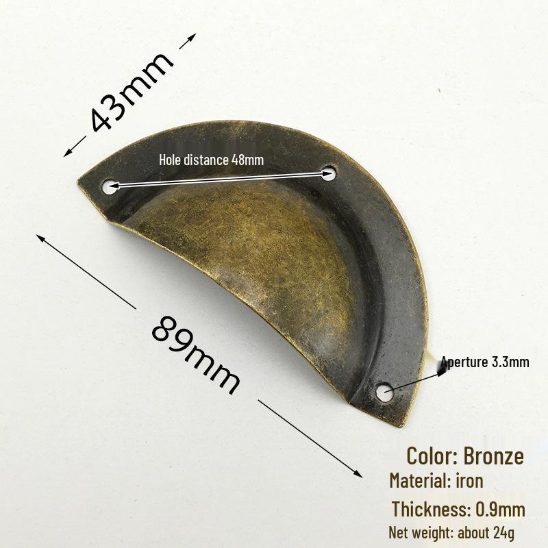 Antique Iron Round Shell Handle for Mini Cabinet Doors