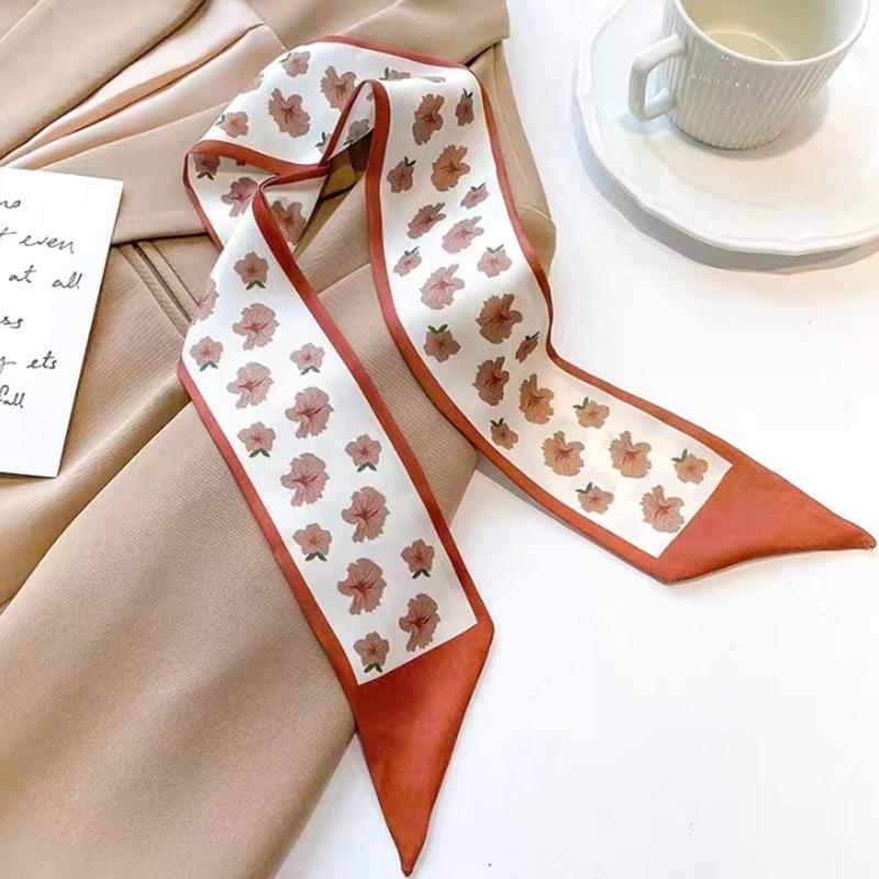 Multifunctional Flower Printed Hair Band Headwear Scarves