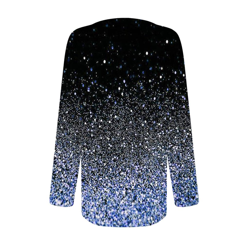 Женская модная повседневная плиссированная футболка с круглым вырезом и декоративными пуговицами, с длинным рукавом