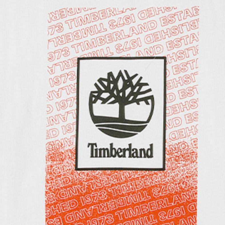 Timberland Футболка с коротким рукавом из дышащего материала с логотипом, повседневная, мужская, белая A282T-100