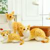Realistic Plush Cat Toy Lifelike Short Hair Kitten Stuffed Animal Doll Wholesale