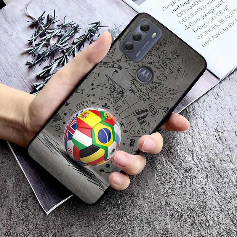 Чехол для телефона с изображением футбольного мяча Для Motorola Moto G Stylus 5G G Play G Power G 5G G Pure 2023 2024 E20 E22 E22i E32 E40 E13