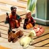 Traditional 5Pcs Jesus Birth Christmas Ornaments Resin Religious Display Playset Nativity Figurines