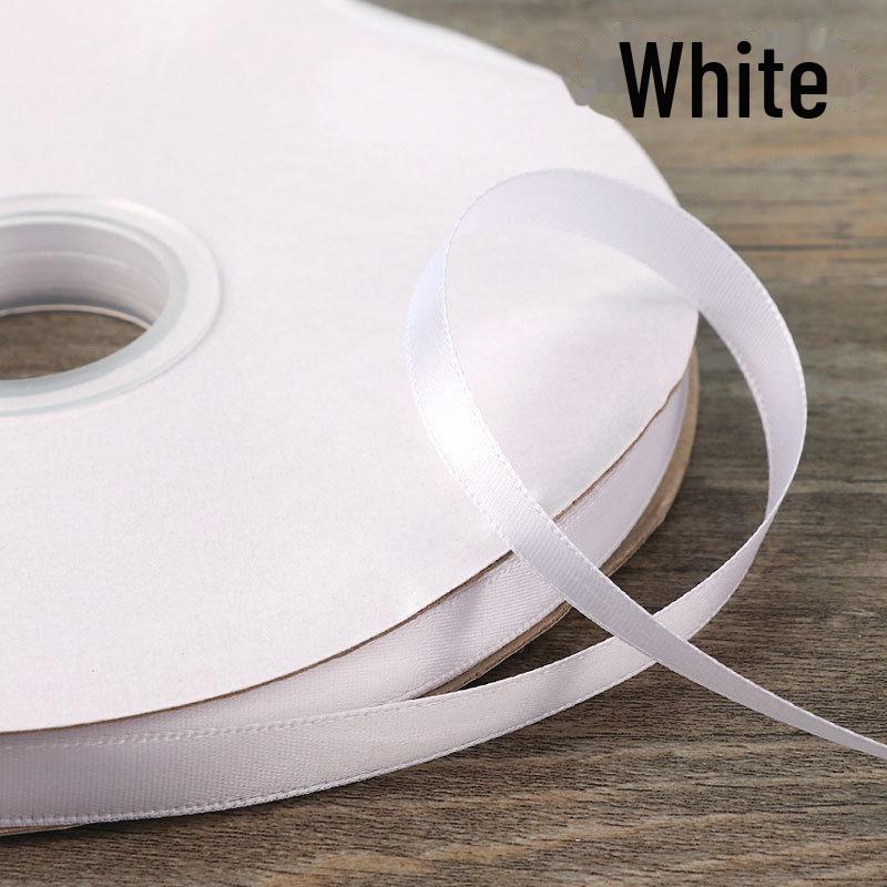 1 см шелковая лента высокой плотности для изготовления бантов своими руками, упаковки подарков, украшения тортов и цветочных букетов