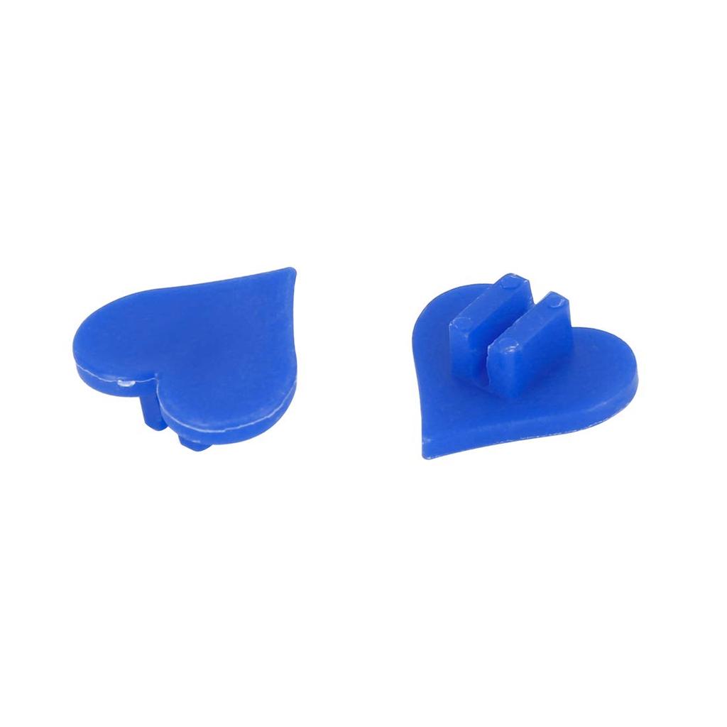 Uxcell Bicycle Wheel Spoke Bead Decoration Heart Shape Plastic Bead Clip Multicolor 70 Pieces