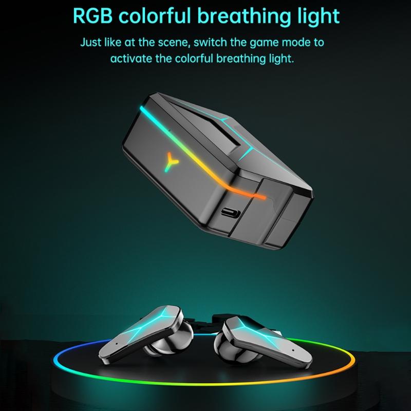 Earphone In-Ear Sport Gaming Headset Professional Game Chip with 350mAh Battery Charging for Case Type-C Cable Short Del