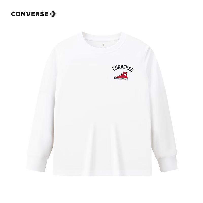 Converse Youth Canvas Shoe Graphic Long Sleeve T-Shirt