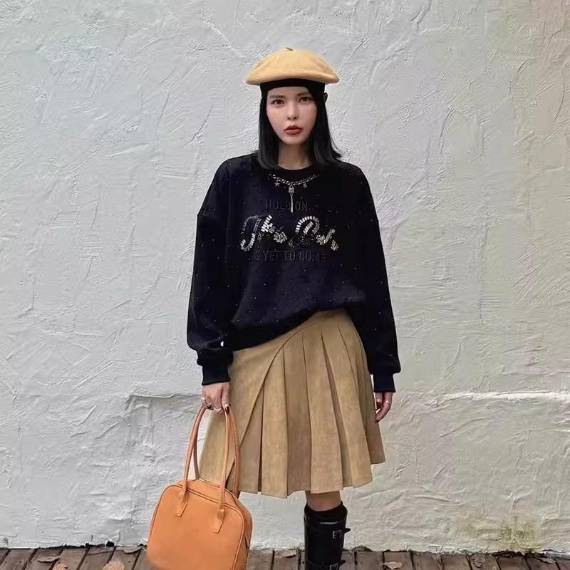 Plus Size Women's Autumn Loose Slimming Design Fashion Top