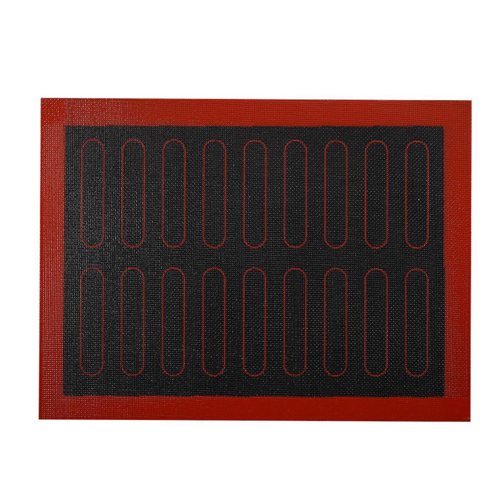 Прямоугольный силиконовый коврик для выпечки, термостойкий коврик для выпечки из слоеного теста для кухни